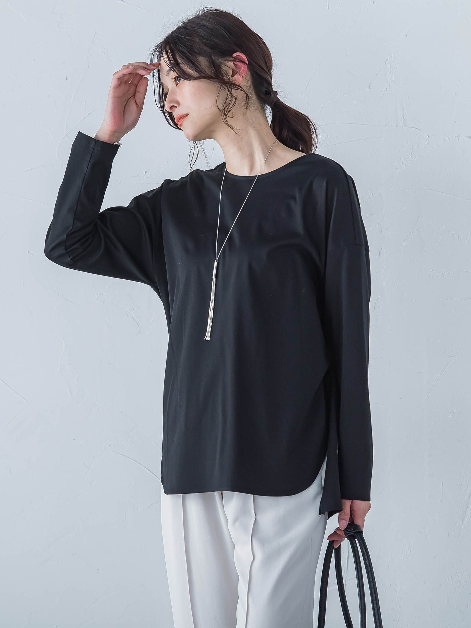 【WEB限定】プレミアムコットンコンフォートカットソー≪3サイズ/洗濯機で洗える/接触冷感≫