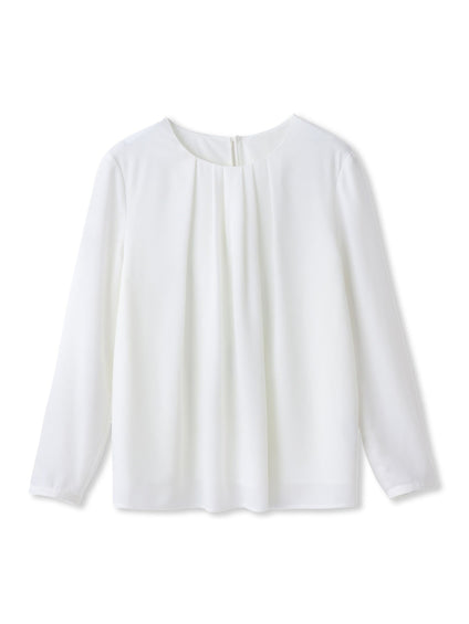 フロントタックブラウス≪透けにくい≫