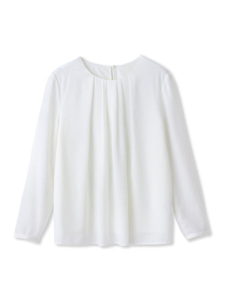 フロントタックブラウス≪透けにくい≫