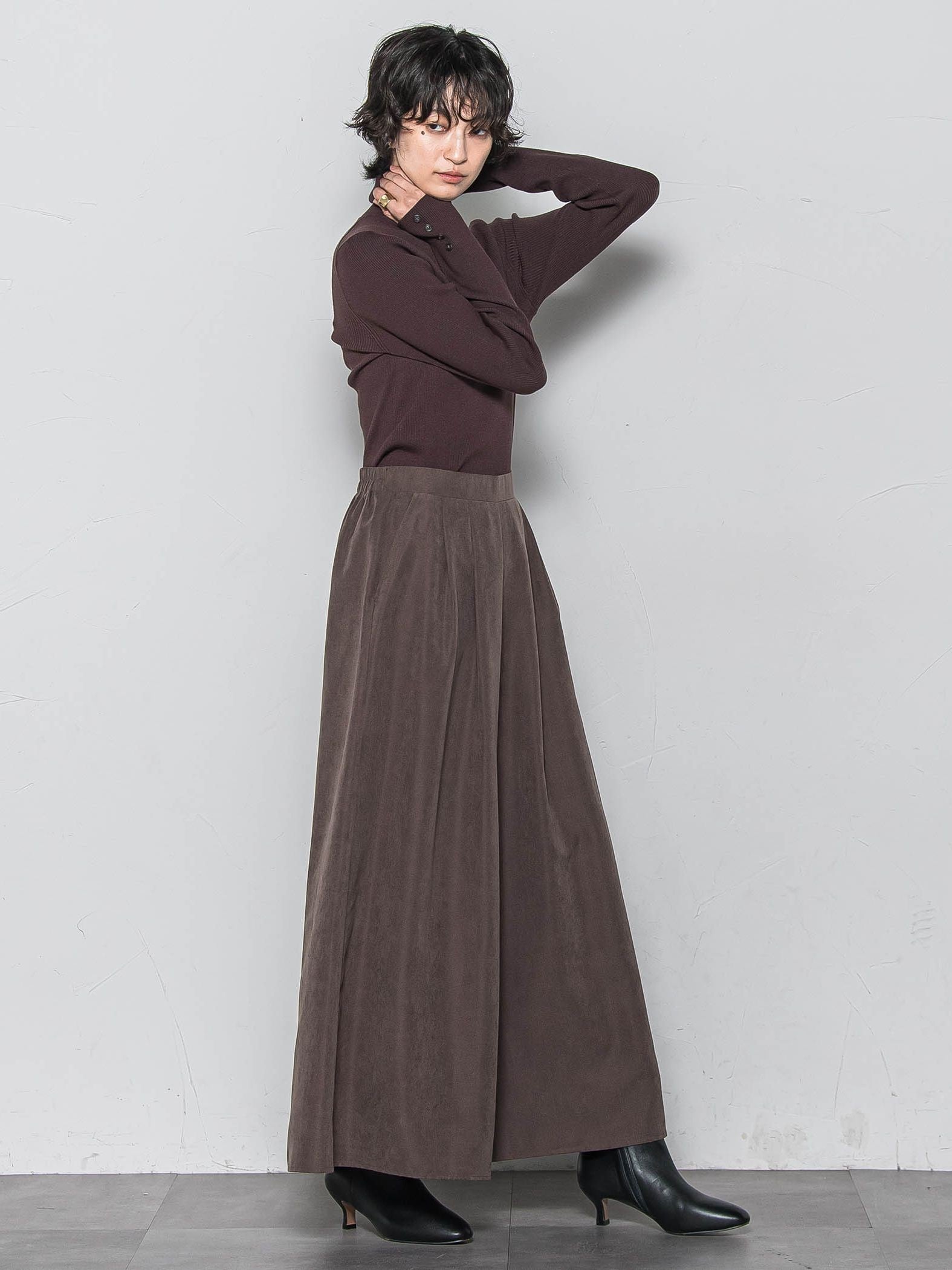 【新色追加】【ゆるっと上品】私に似合うキュロットパンツ≪手洗い可能≫