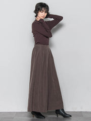 【新色追加】【ゆるっと上品】私に似合うキュロットパンツ≪手洗い可能≫