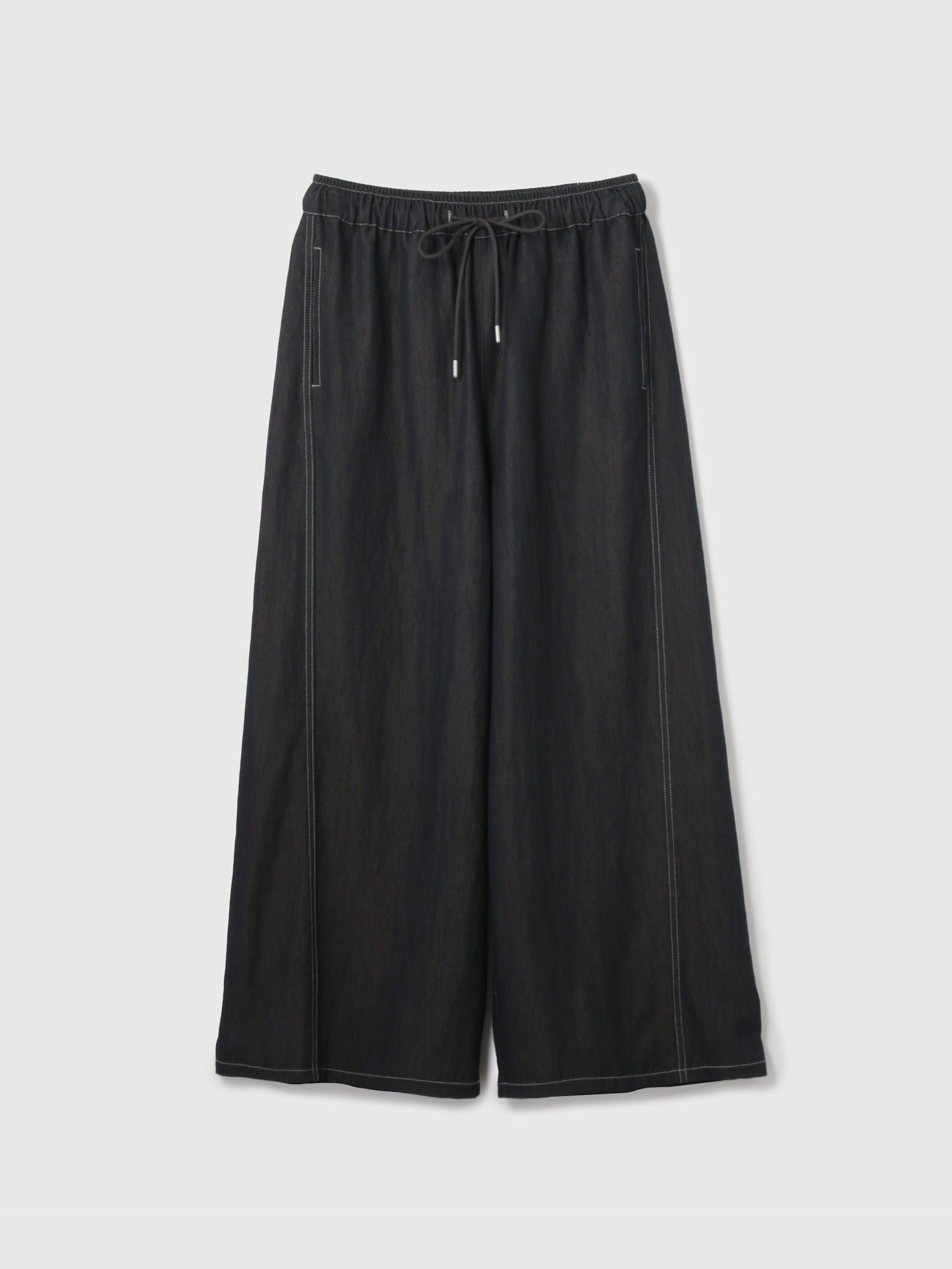 【シーズンレス】ナイロンツイルデニムイージーワイドパンツ