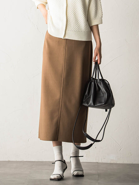 ジョーゼットダンボールAラインスカート≪セットアップ対応/洗濯機で洗える≫