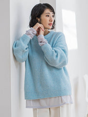 モヘヤスパンコールニット