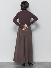 【新色追加】【ゆるっと上品】私に似合うキュロットパンツ≪手洗い可能≫