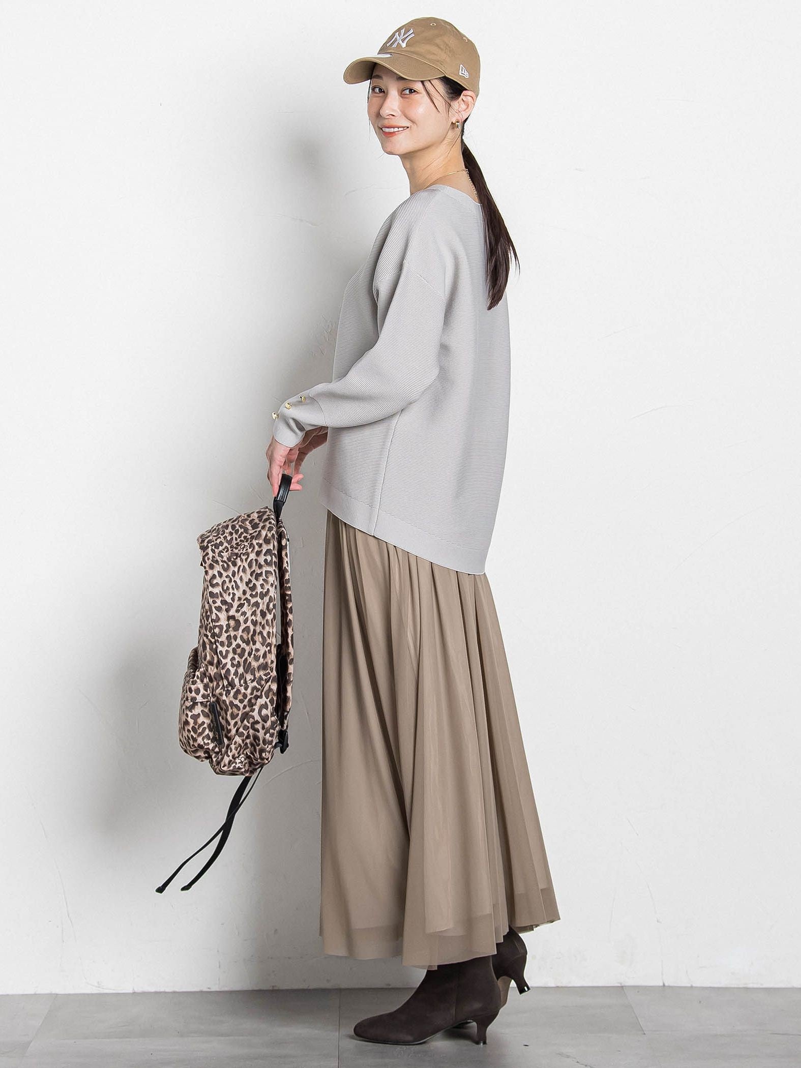 【WEB限定】ソデボタンガーターニット≪11号あり/洗える≫