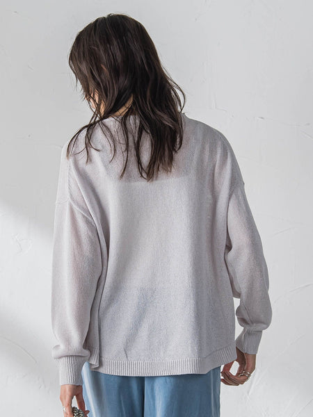 ペーパーブレンドルーズニットプルオーバー