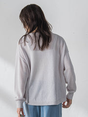 ペーパーブレンドルーズニットプルオーバー