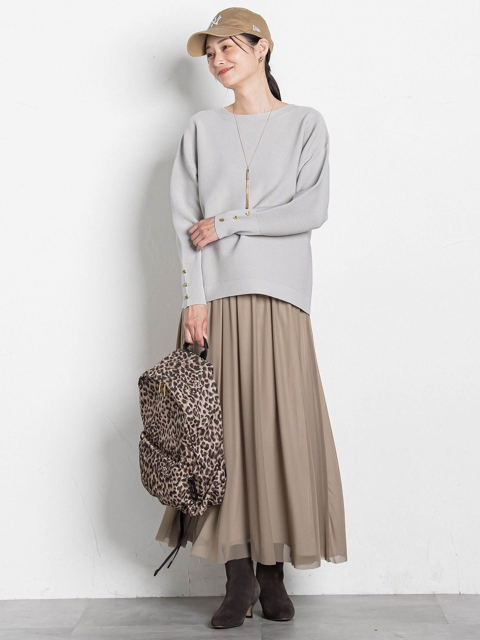 【WEB限定】ソデボタンガーターニット≪11号あり/洗える≫