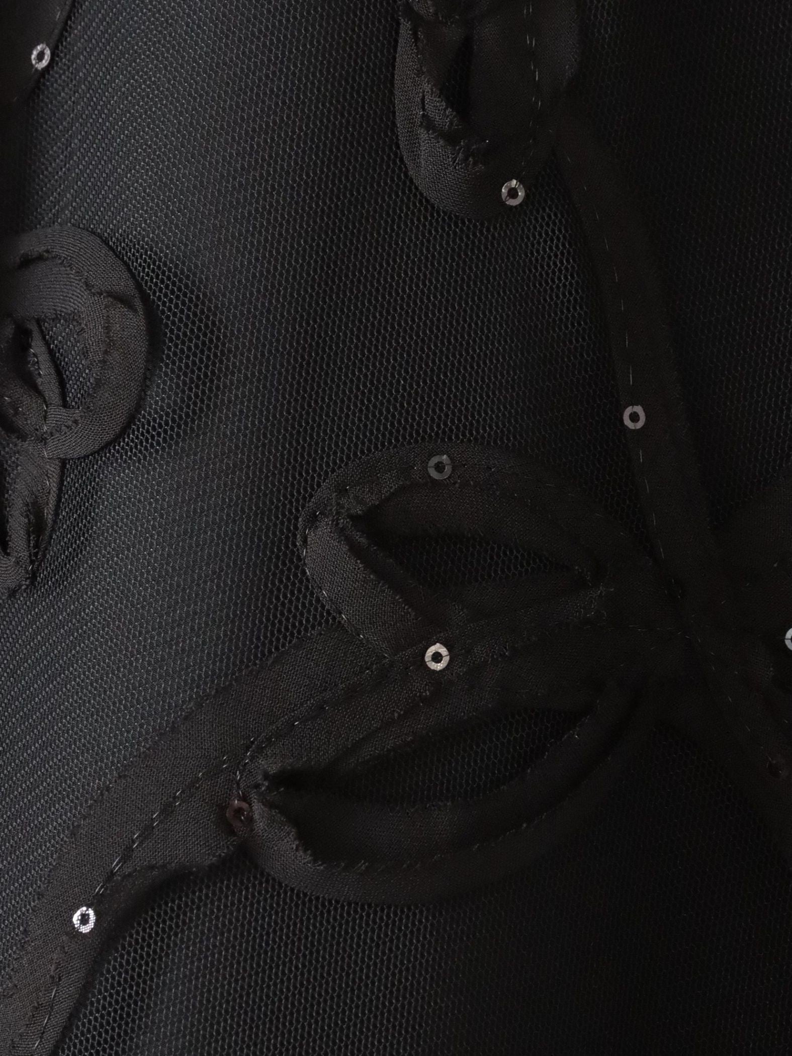 スパンコールテープチュールスカート