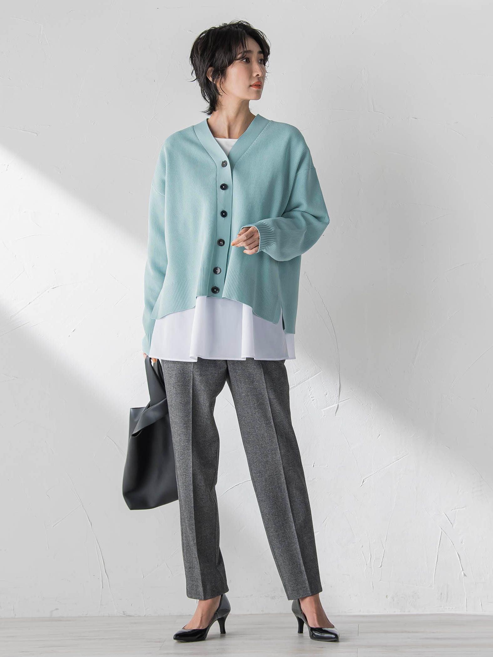 両面起毛2WAYストレッチテーパードパンツ