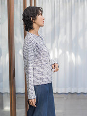 ツイードカーディガン