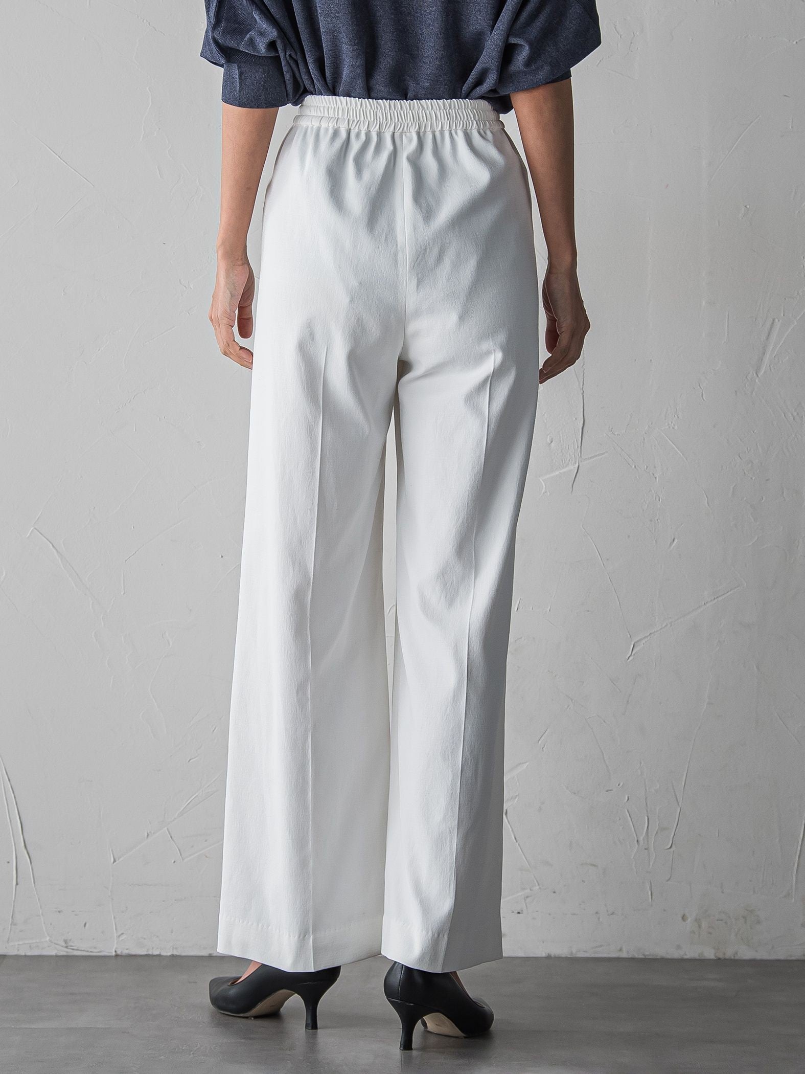 【WEB限定/+5cm丈長め】シェルタリングワイドパンツ