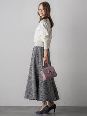 アシメパールビジューニット