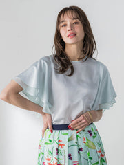 ラッフルスリーブブラウス