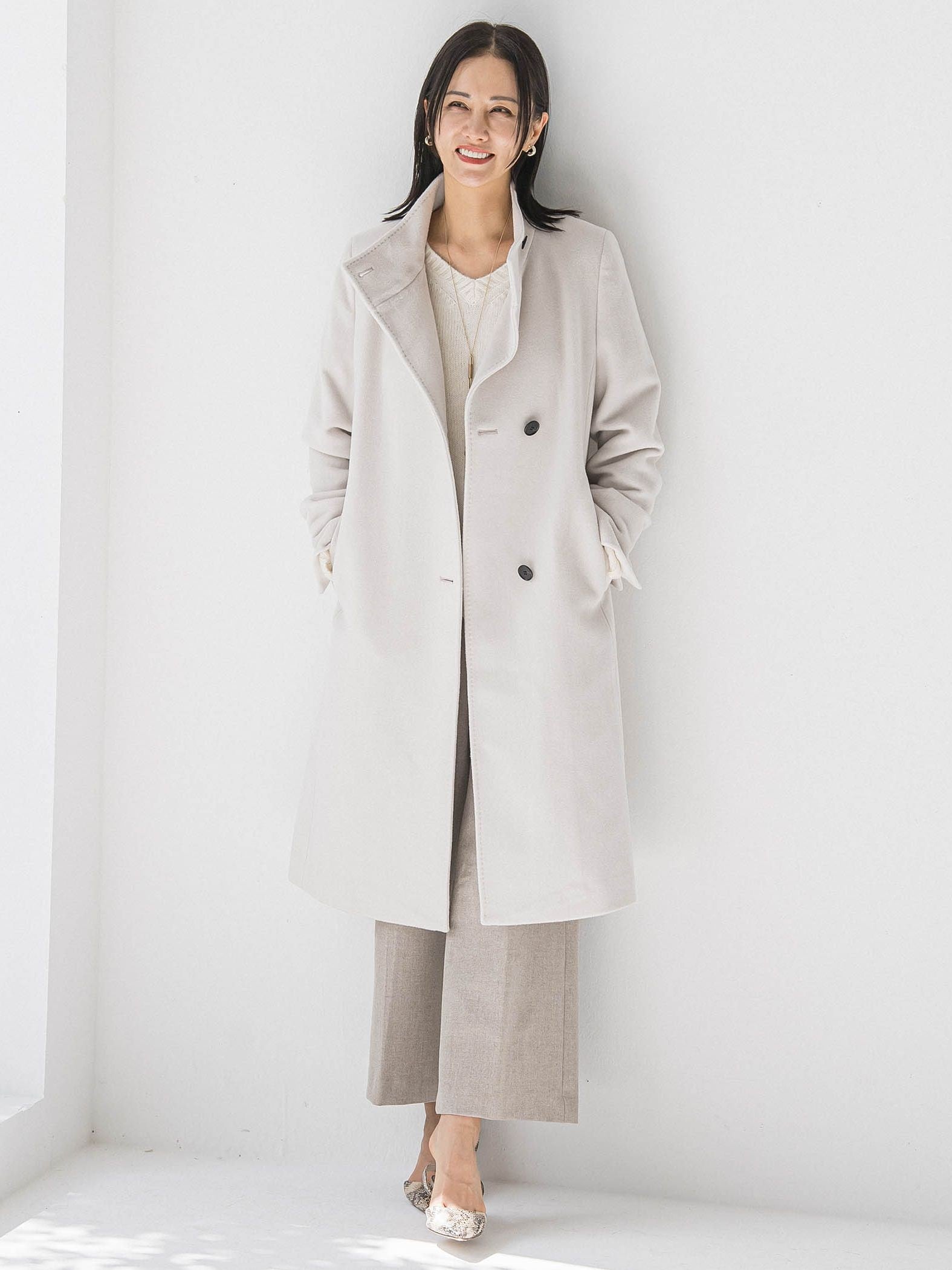 両面起毛ワイドパンツ≪WEB限定13号/洗える/セットアップ対応≫