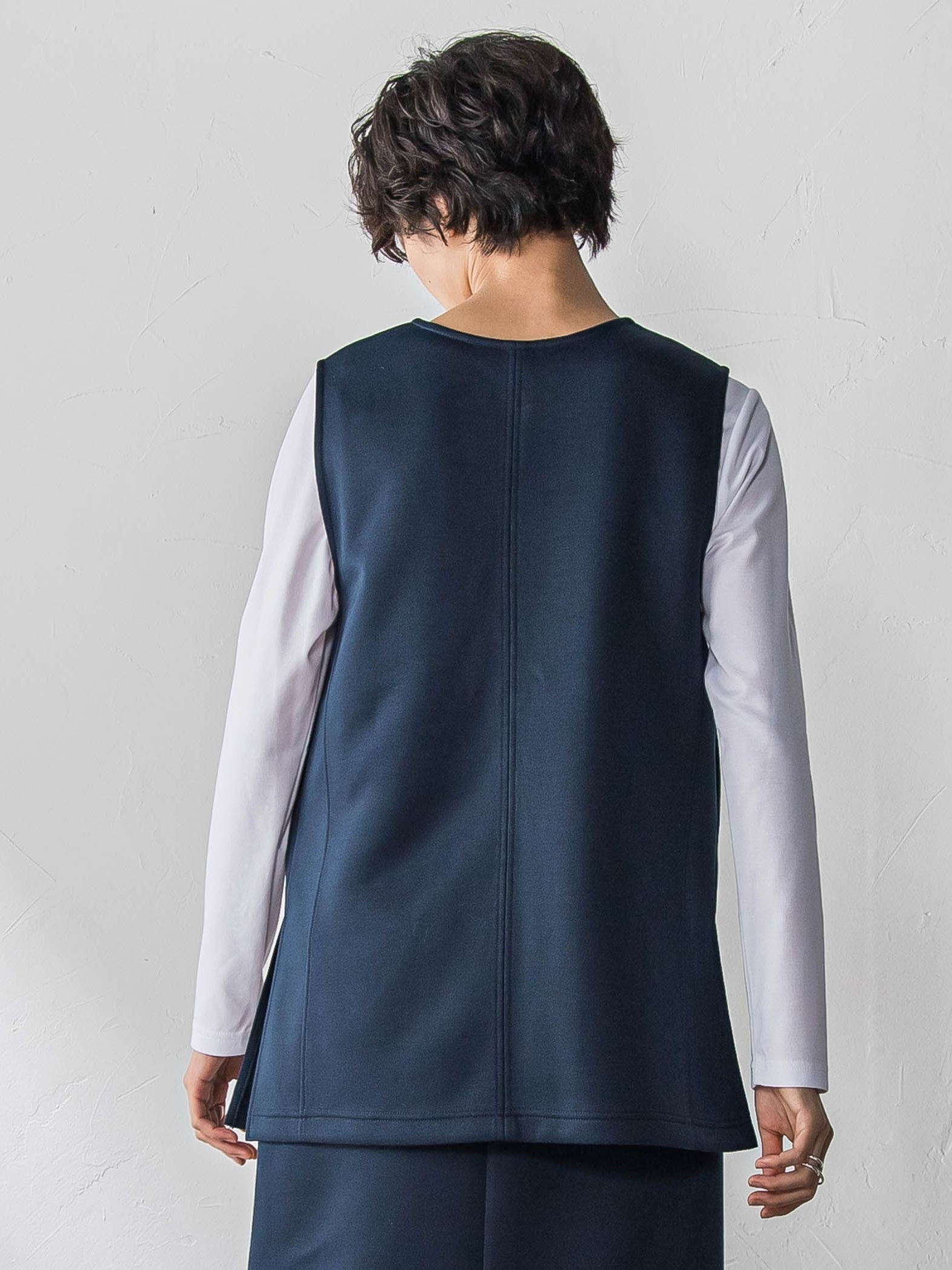 軽量ボンディング3ピーススカートセットアップ≪洗濯機で洗える≫