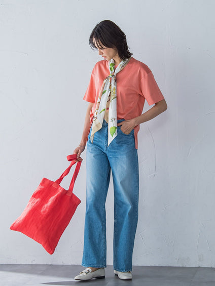 【WEB限定】【3サイズ】コットン汗じみ防止カットソー≪洗える/接触冷感≫