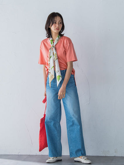 【WEB限定】【3サイズ】コットン汗じみ防止カットソー≪洗える/接触冷感≫