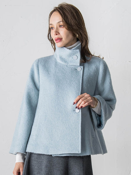 シャギーショートコート