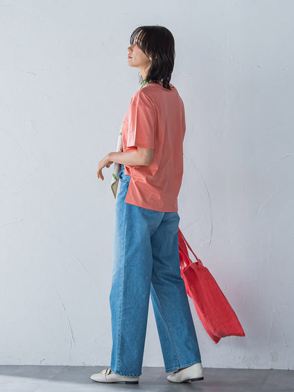 【WEB限定】【3サイズ】コットン汗じみ防止カットソー≪洗える/接触冷感≫