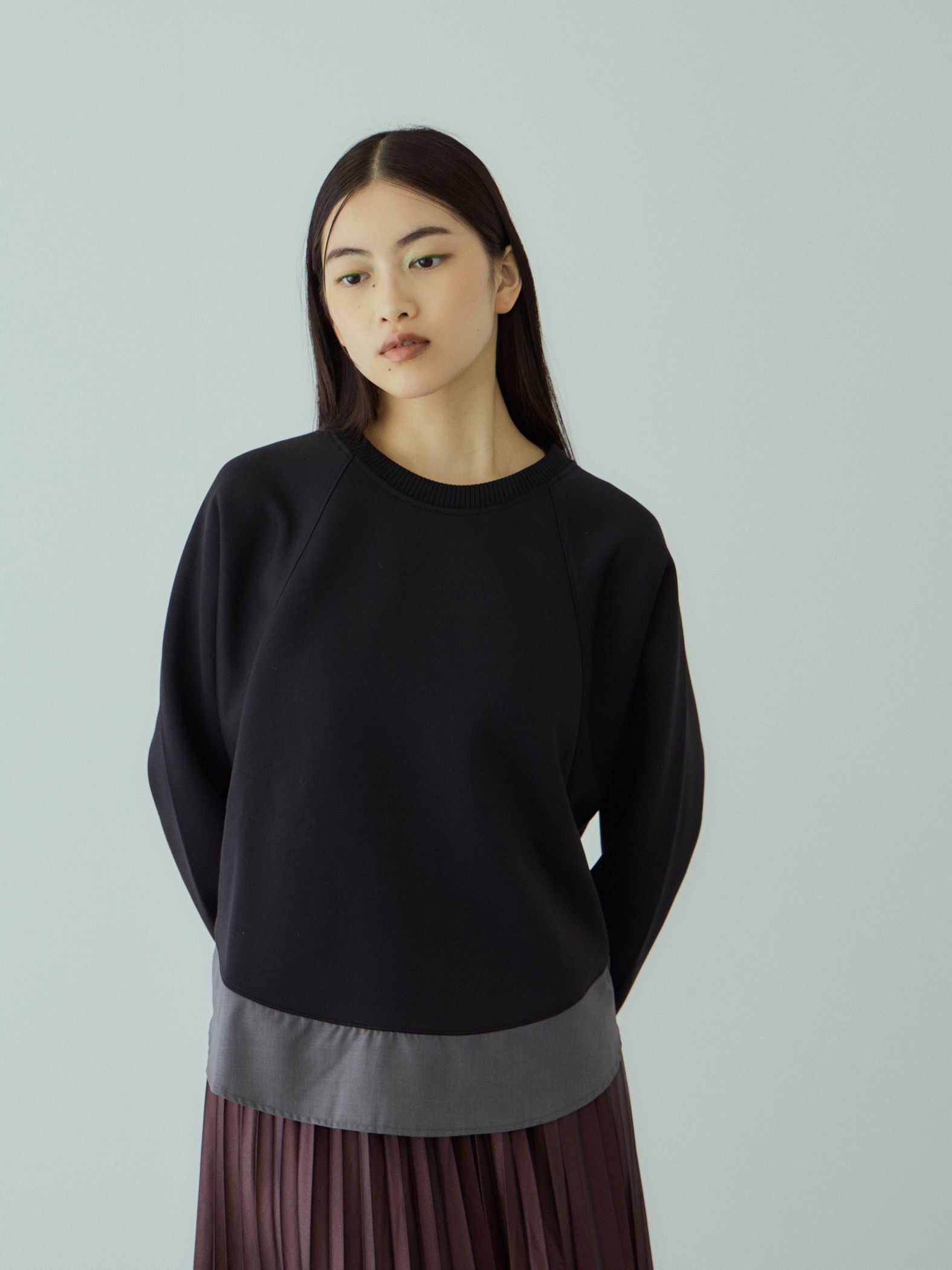 軽量ボンディングバックテールプルオーバー≪洗濯機で洗える≫