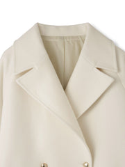 ウール調ジャージーオーバーサイズコート