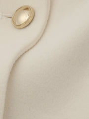 ウール調ジャージーオーバーサイズコート