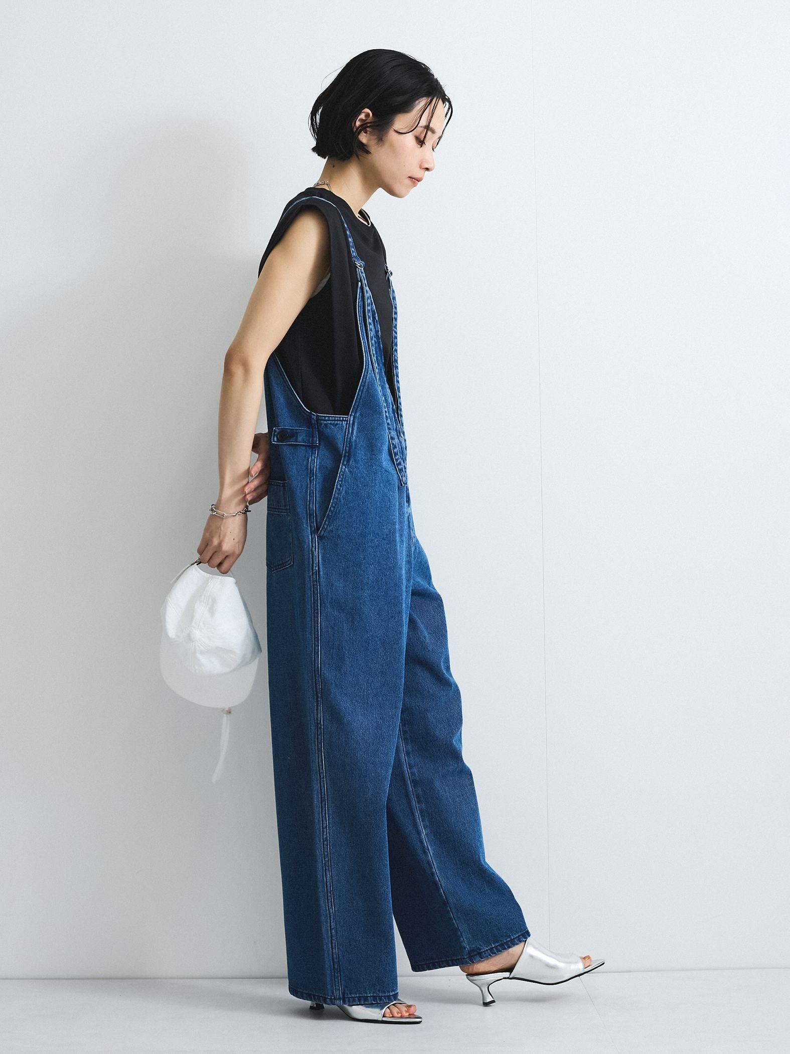 ライトオンスデニムサロペットパンツ≪手洗い可能≫