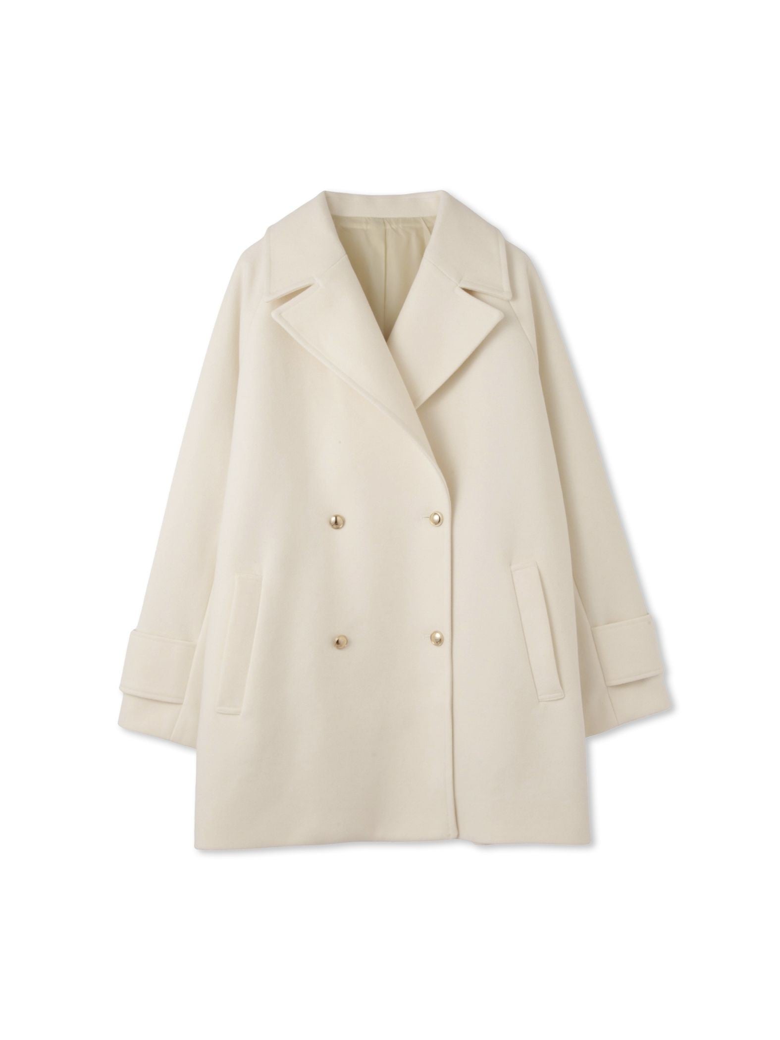 ウール調ジャージーオーバーサイズコート