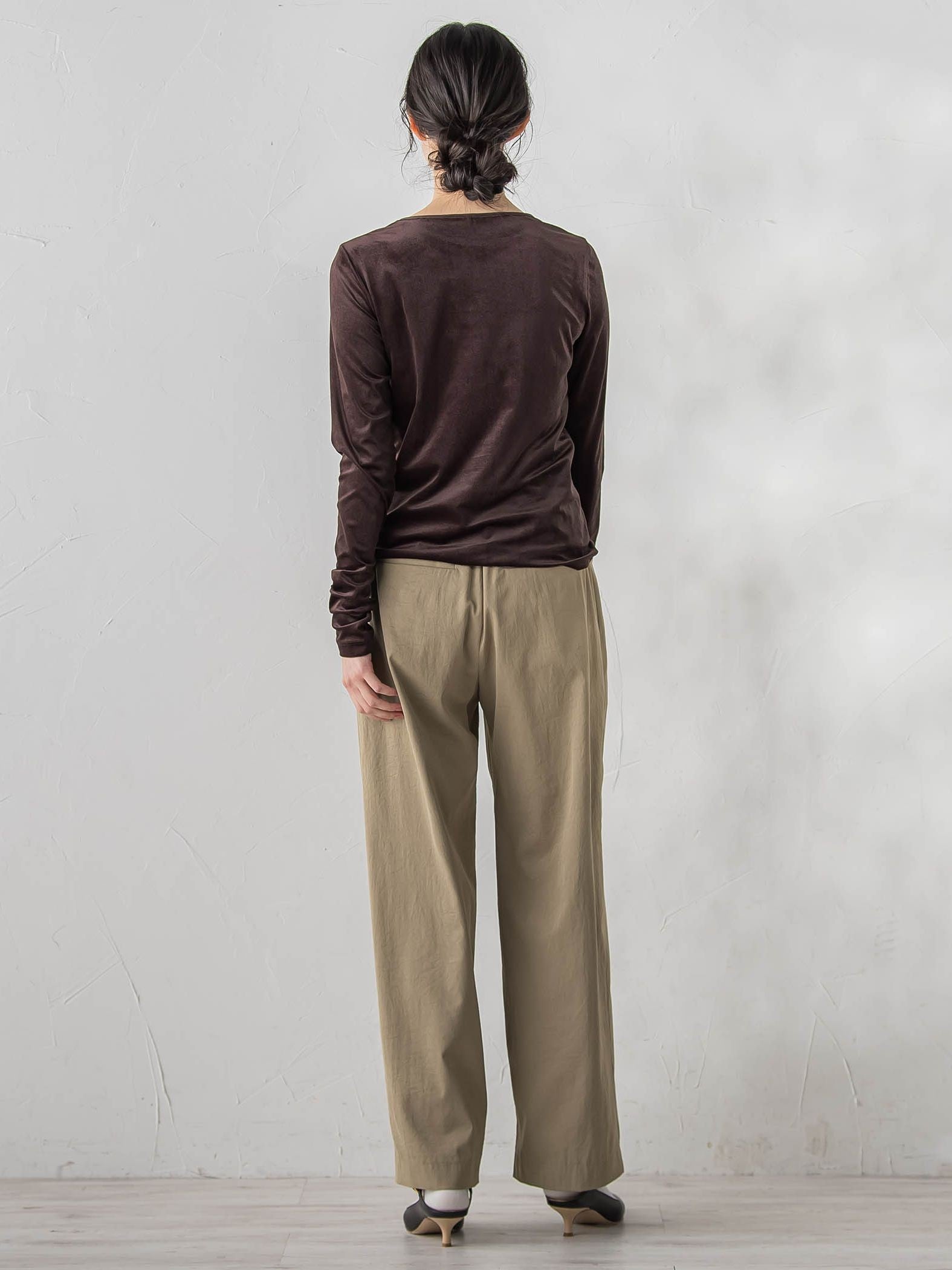 シアーベロアカットソー≪手洗い可能≫