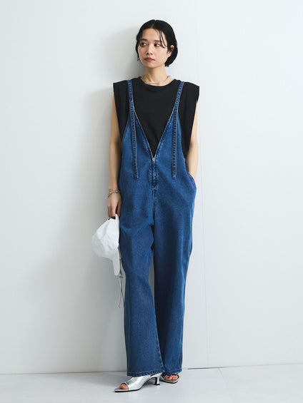ライトオンスデニムサロペットパンツ≪手洗い可能≫
