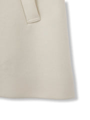 ウール調ジャージーオーバーサイズコート