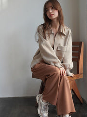 Belted Tack Pants［under150cmさんもオススメ］≪手洗い可能≫