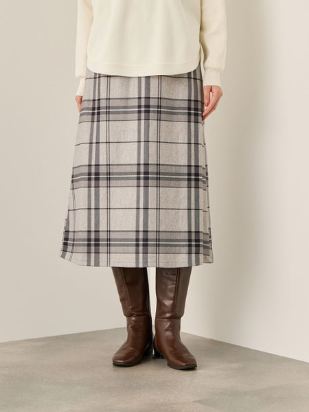 ブラッシュバックストレッチイージースカート≪洗濯機で洗える≫