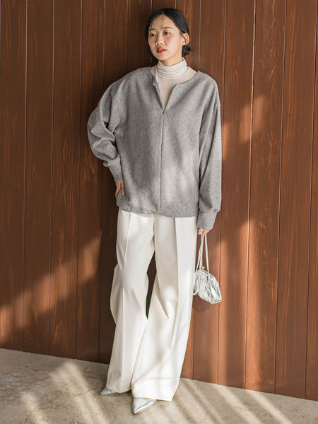 ニットコーデュロイカットソー≪手洗い可能≫