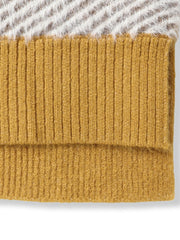 シャギージャガード切替えニット≪手洗い可能≫