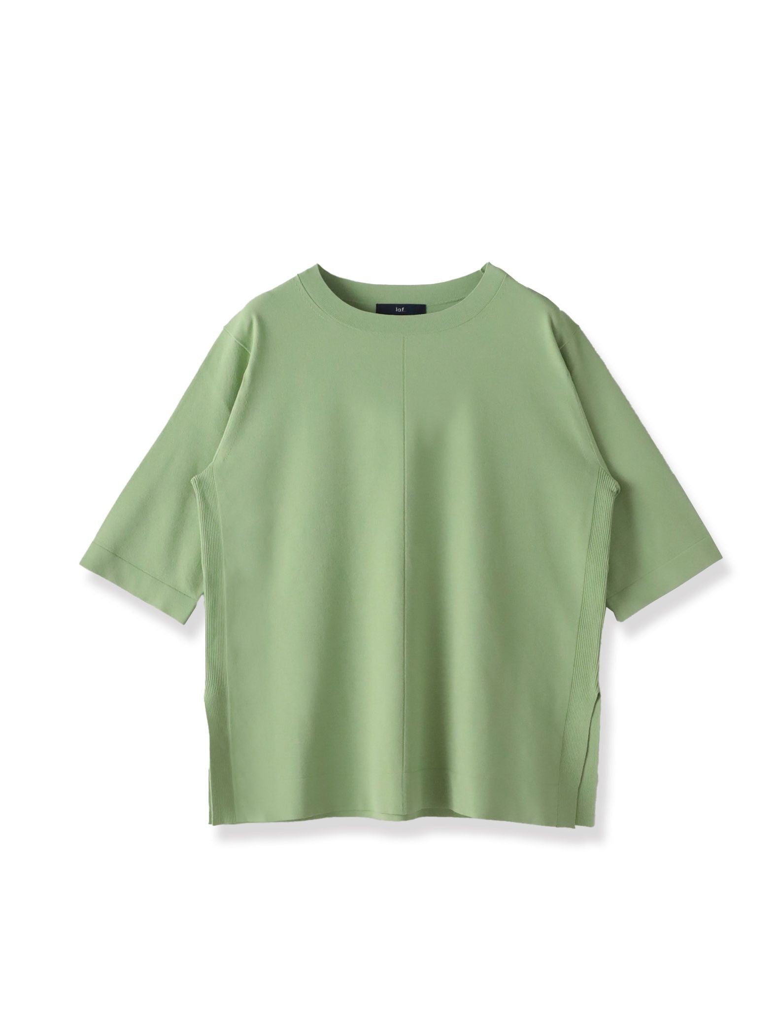 Tシャツ風ニットプルオーバー≪手洗い可能≫
