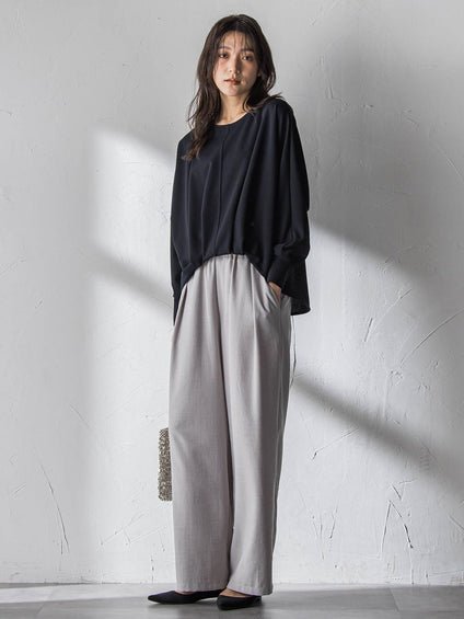 “ 叶える ” タックヘムドルマンショートプルオーバー