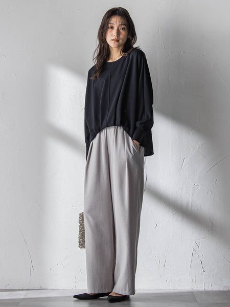 “ 叶える ” タックヘムドルマンショートプルオーバー