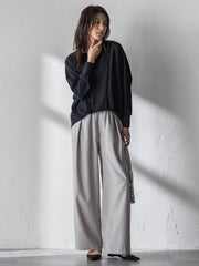 “ 叶える ” タックヘムドルマンショートプルオーバー