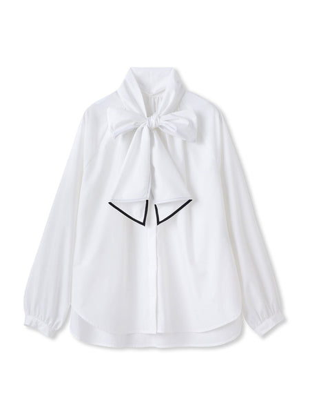ボウタイタイプライターブラウス