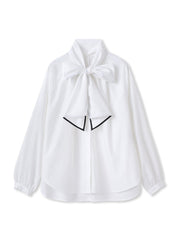 ボウタイタイプライターブラウス