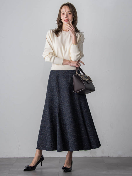 ツイードラメマーメイドスカート