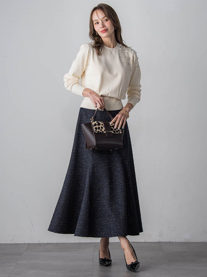 ツイードラメマーメイドスカート