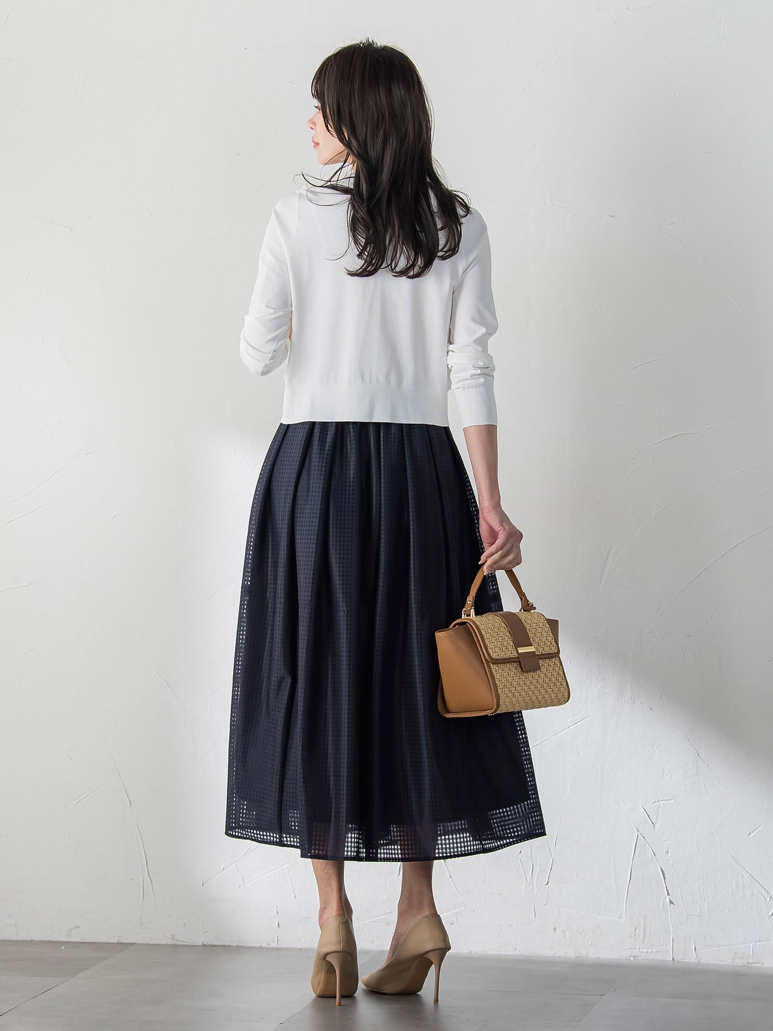 フラワーチュールドッキングカーディガン