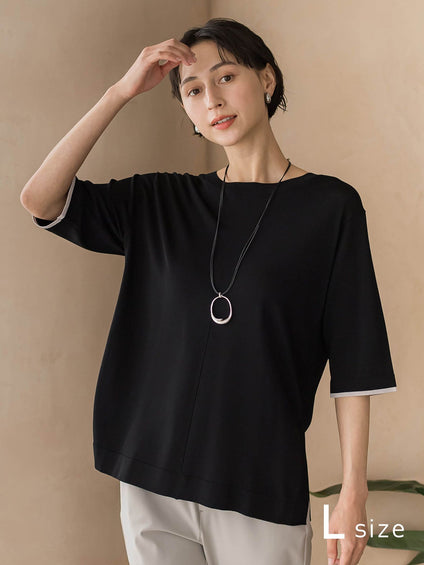 【大きいサイズ/新色追加】Tシャツニット