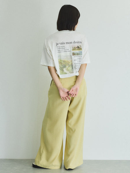 バックプリントオーバーサイズTシャツ≪手洗い可能≫
