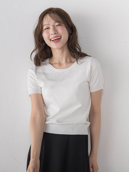 45TH限定≪QCロゴ入り≫マルチ釦ツインニット
