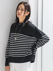 ANGELINAリブスリーブニット